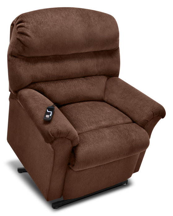 477 Chenille 3-Position Power Lift Chair – Walnut