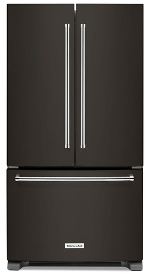 KitchenAid 25 Cu. Ft. French Door Refrigerator with Interior Dispenser - KRFF305EBS|Réfrigérateur KitchenAid de 25 pi³ à portes françaises avec distributeur interne - KRFF305EBS|KRFF305E