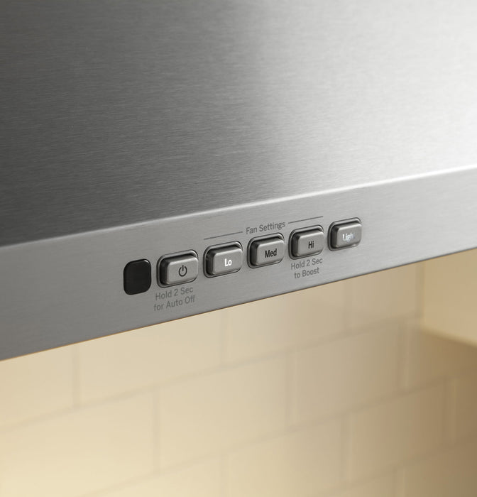 GE 36\" Wall-Mount Pyramid Chimney Range Hood – JVW5361SJSSC