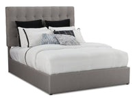 Jace Storage Platform Queen Bed - Taupe 