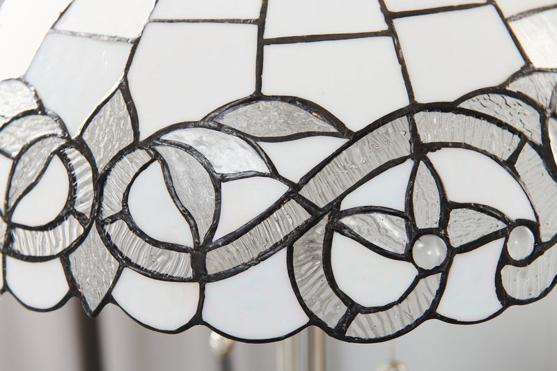 Jasmin 23\" Tiffany Style Hand-Blown Glass Table Lamp