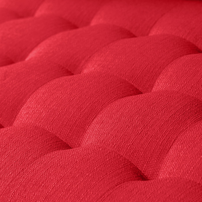Paris Linen-Like Fabric Armless Loveseat – Cherry