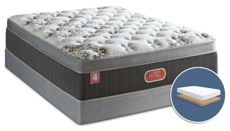 Beautyrest® Hotel Diamond 4 Medium Euro-Top Low-Profile Queen Mattress Set