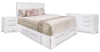 Olivia 6-Piece Queen Storage Bedroom Package with 2 Nightstands – White