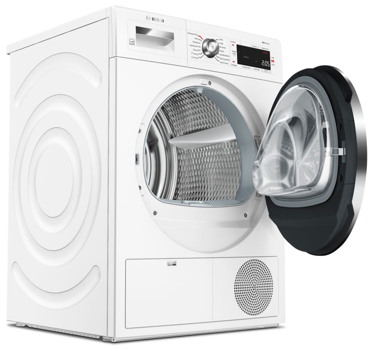 Bosch Home Connect 4.0 Cu. Ft. Ventless Compact 800 Series Dryer – WTG865H2UC