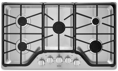 Maytag 36" Gas Cooktop – MGC7536DS - Gas Cooktop in Stainless Steel