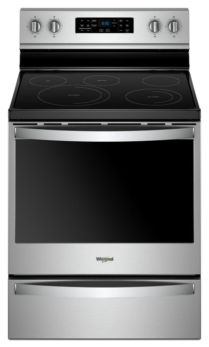 Whirlpool 6.4 Cu. Ft. Electric Range with AquaLift® and Self-Clean - Fingerprint Resistant Stainless Steel - YWFE775H0HZ