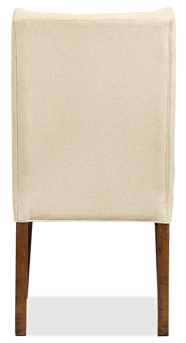Alpine Upholstered Parson Chair – Beige