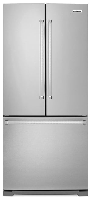 KitchenAid 19.7 Cu. Ft. French-Door Refrigerator with Interior Water Dispenser - KRFF300ESS|Réfrigérateur KitchenAid de 19,7 pi³ à portes françaises avec distributeur - KRFF300ESS|KRFF300S