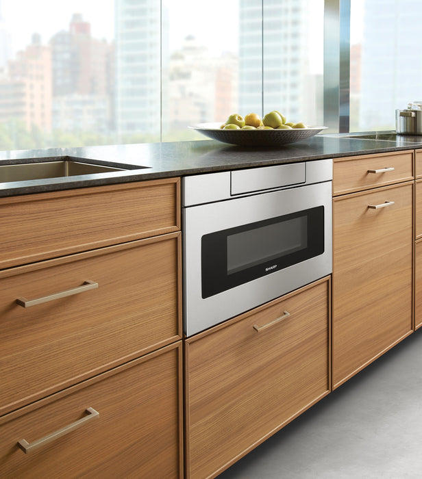 Sharp 24\" 1.2 Cu. Ft. 950-Watt Microwave Drawer® Oven – SMD2477ASC