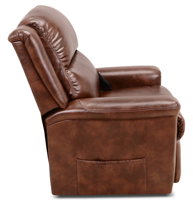 486 Leather-Look Fabric 3-Position Power Lift Chair – Mocha