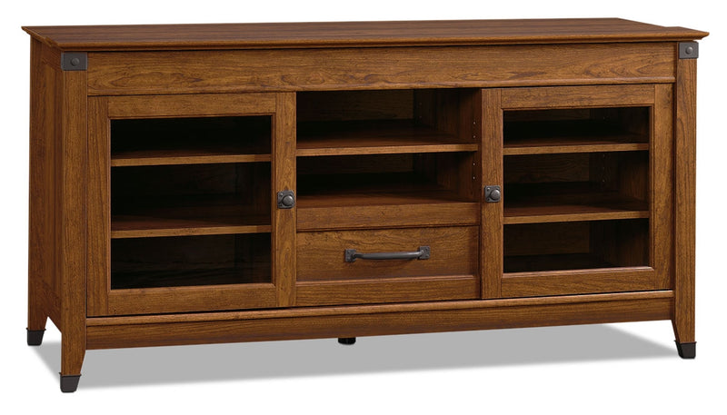 Carson Forge 61\" TV Stand with Digital Dock™ – Washington Cherry