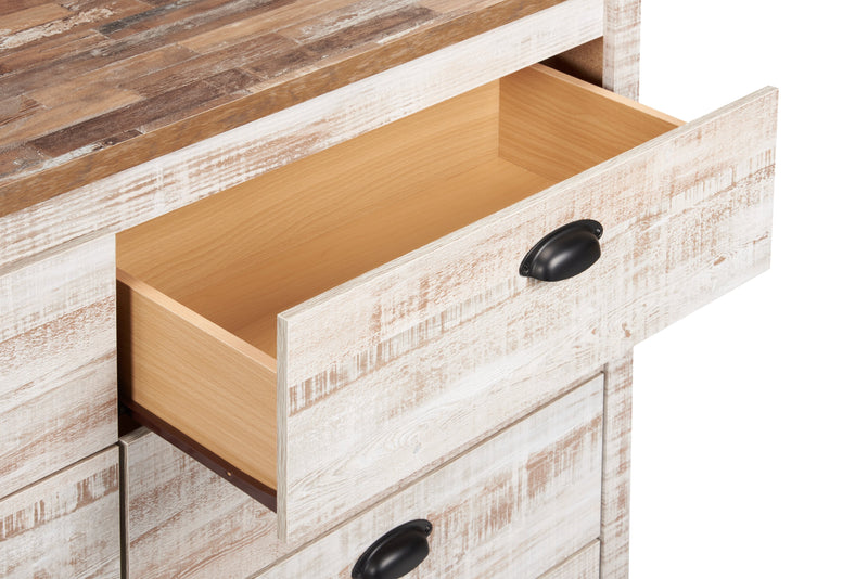 Kaia Bedroom 8-Drawer Dresser, 54.06\"W x 37.7\"H, Made in Canada - Whitewash