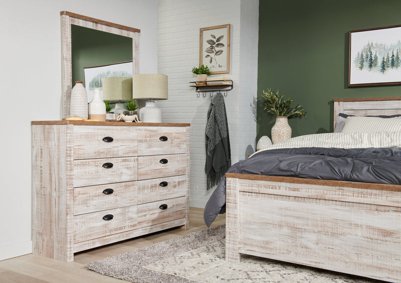 Kaia Bedroom 8-Drawer Dresser, 54.06\"W x 37.7\"H, Made in Canada - Whitewash