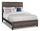 Kate Panel Bed with Headboard & Frame, Grey/Brown - King Size