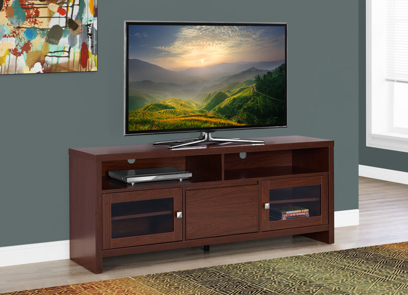 Mazie 60\" TV Stand – Warm Cherry