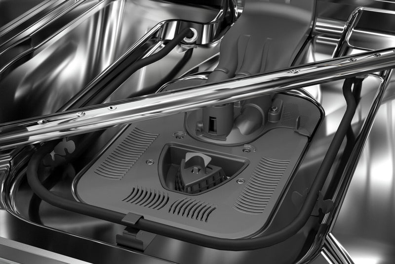 KitchenAid 24\" 44 dBA Built-In Front-Control Dishwasher with Third Rack - Black Stainless Steel with PrintShield™ Finish - KDFM404KBS