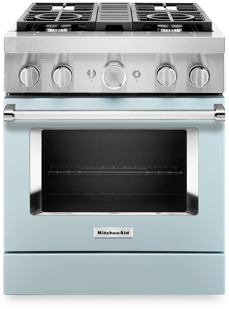 KitchenAid 30" Smart Commercial-Style Dual Fuel Range - KFDC500JMB
