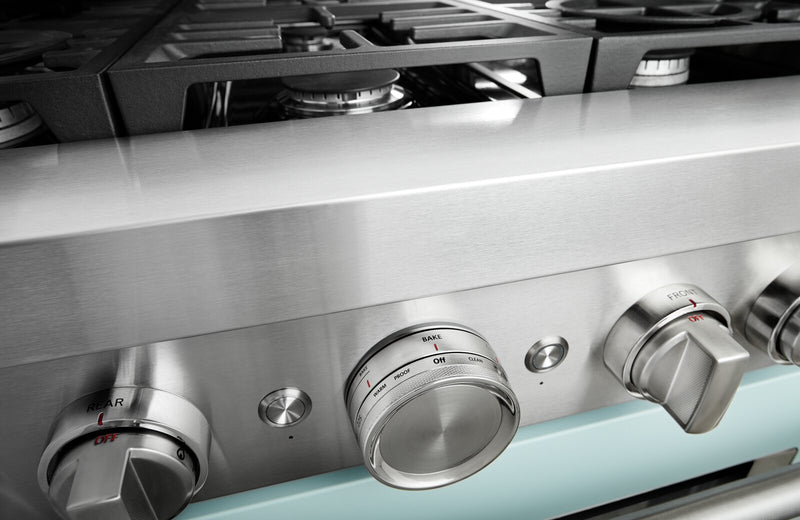 KitchenAid 5.1 Cu. Ft. Smart Dual Fuel Range with Self-Clean - Miami Blue - KFDC506JMB