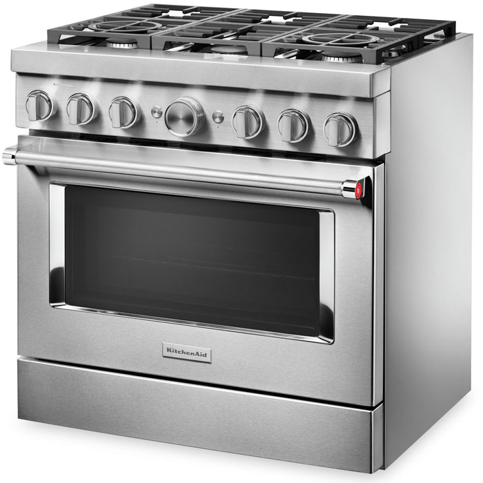 KitchenAid 5.1 Cu. Ft. Smart Dual Fuel Range with Self-Clean - Stainless Steel - KFDC506JSS