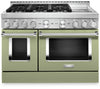 KitchenAid 48'' Smart Commercial-Style Gas Range with Griddle - KFGC558JAV