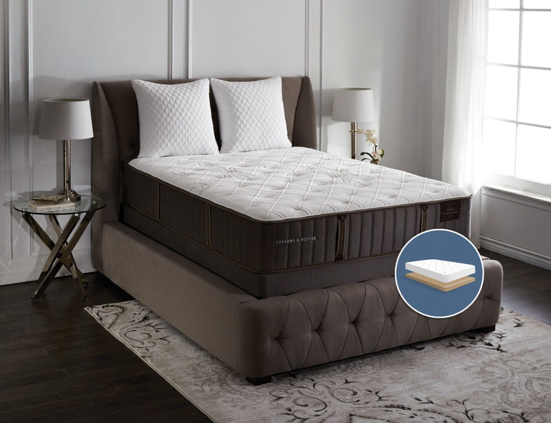 Stearns & Foster Finsbury Firm Low-Profile King Mattress Set