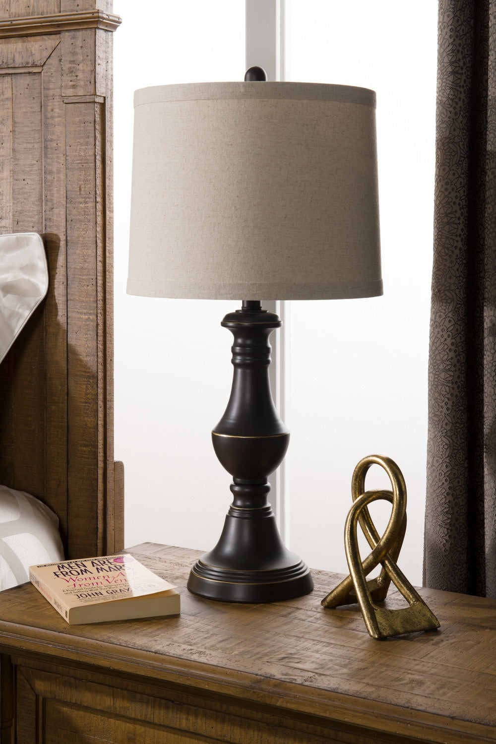 26.5 Oil Rubbed Bronzed Finish Table Lamp