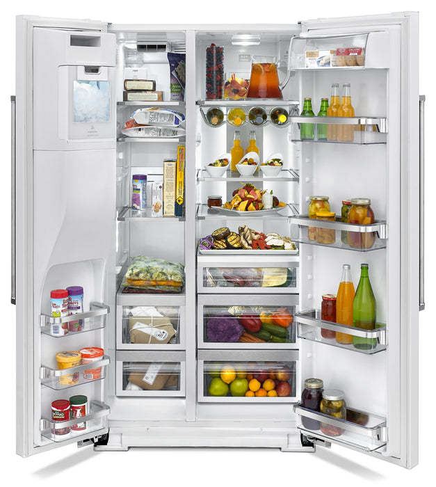 KitchenAid 24.8 Cu. Ft. Standard Depth Side-by-Side Refrigerator – White