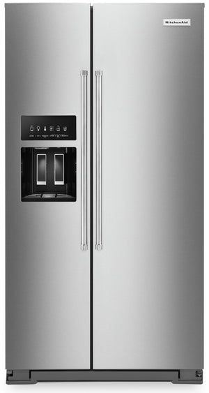 KitchenAid 19.9 Cu. Ft. Counter-Depth Side-by-Side Refrigerator - KRSC700HPS|Réfrigérateur KitchenAid de 19,9 pi³ de profondeur comptoir à compartiments juxtaposés - KRSC700HPS|KRSC700S