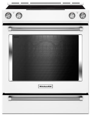KitchenAid 7.1 Cu. Ft. Slide-In Convection Range with Baking Drawer - YKSEB900EWH|Cuisinière encastrée KitchenAid de 7,1 pi³ à convection avec tiroir de cuisson - YKSEB900EWH|YKSEB90W