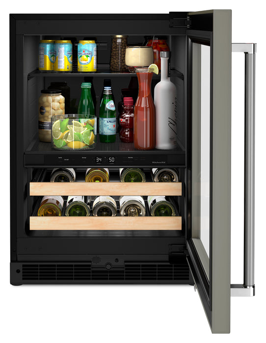 KitchenAid 24\" 4.9 Cu. Ft. Undercounter Beverage Refrigerator - Panel Ready - KUBR214KPA