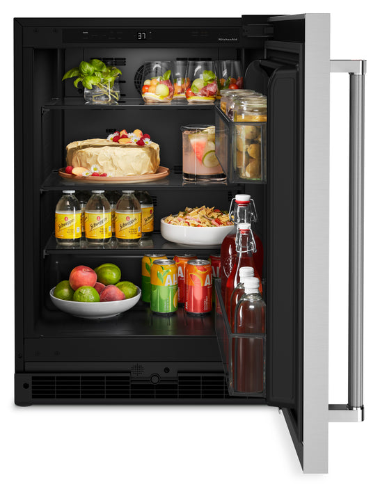 KitchenAid 24\" 5 Cu. Ft. Undercounter Refrigerator Refrigerator - Stainless Steel - KURR114KSB