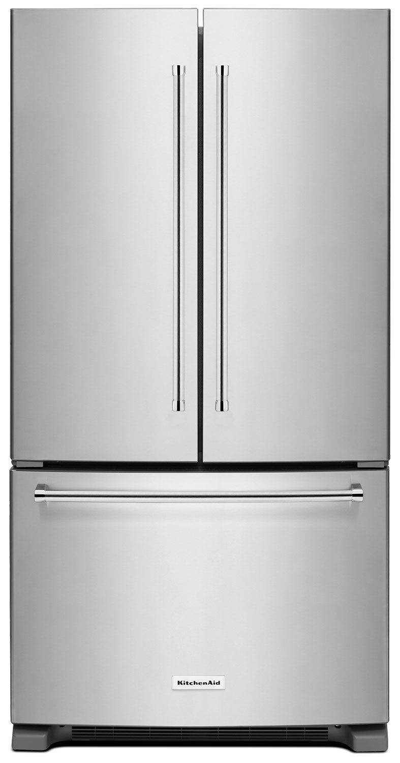 KitchenAid 25 Cu. Ft. French Door Refrigerator with Interior Dispenser - Stainless Steel - Refrigerator with Ice Maker in Stainless Steel