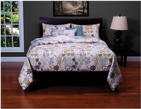 Ornamental Reversible 3 Piece Twin Duvet Cover Set