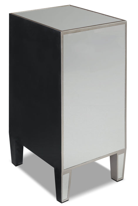 Enna 16\" Accent Cabinet - Antiqued Silver