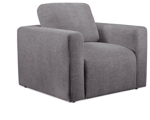 Lotus Chenille Chair - Charcoal