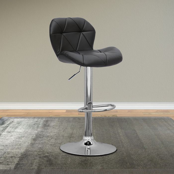 Emry Adjustable Bar Stool, Set of 2 – Black