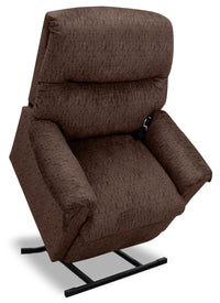 481 Textured Chenille 3-Position Power Lift Recliner - Sepia 