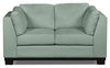 Oakdale Microsuede Loveseat – Aqua