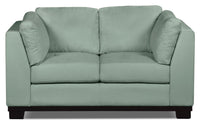 Oakdale Microsuede Loveseat – Aqua