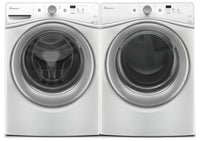 Amana 4.8 Cu. Ft. Front Load Washer and 7.4 Cu. Ft. Gas Dryer - White
