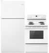 Amana 18 Cu. Ft. Top-Freezer Refrigerator and 4.8 Cu. Ft.  Electric Range - White