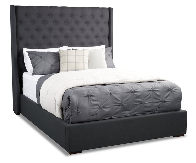 Madrid Queen Bed - Grey
