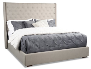 Madrid King Bed – Taupe|Très grand lit Madrid - taupe|MADRTKBD