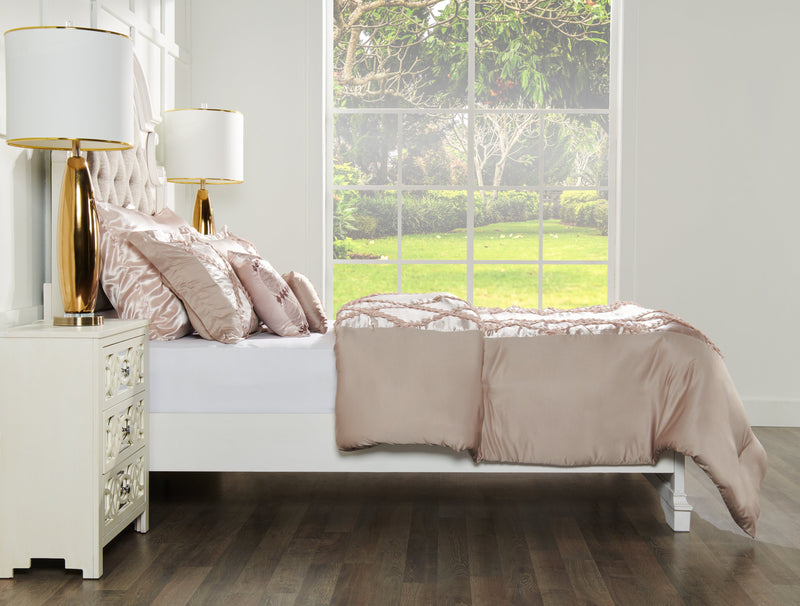 Margot 7-Piece Queen Comforter Set - Mocha