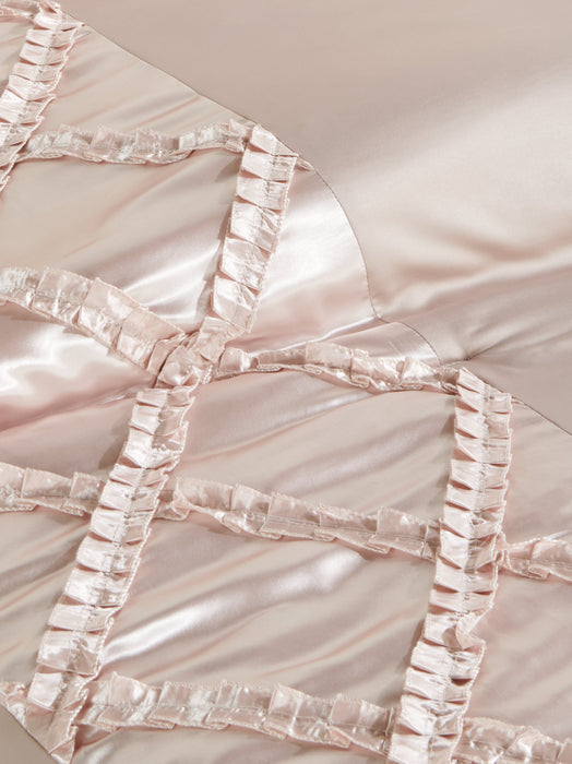 Margot 7-Piece Queen Comforter Set - Mocha