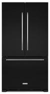 KitchenAid 20 Cu. Ft. French Door Refrigerator with Interior Dispenser - Black