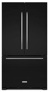 KitchenAid 20 Cu. Ft. French Door Refrigerator with Interior Dispenser - Black