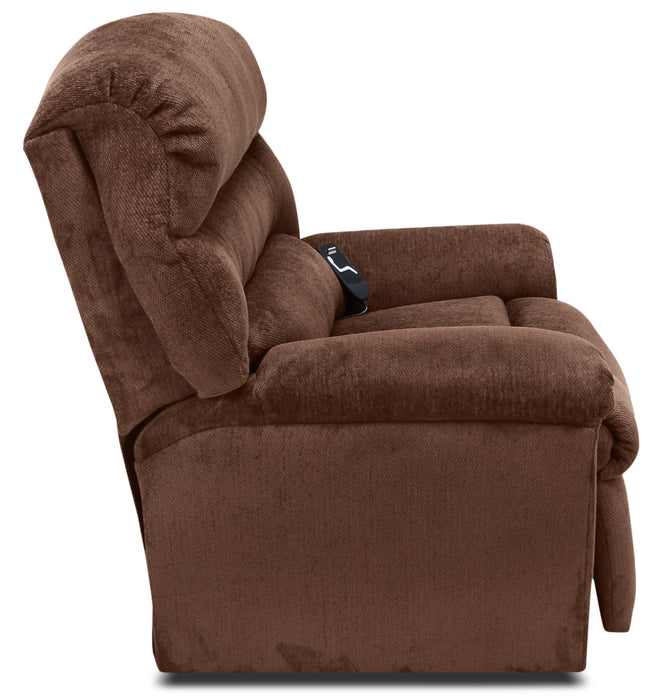477 Chenille 3-Position Power Lift Chair – Walnut
