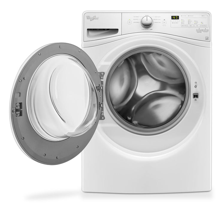 Whirlpool 5.2 Cu. Ft. Front-Load Washer and 7.4 Cu. Ft. Electric Dryer – White